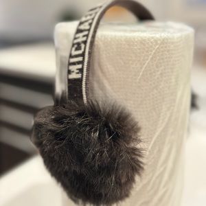 Micheal Kors Rabbit Fur Ear Muffs - OS